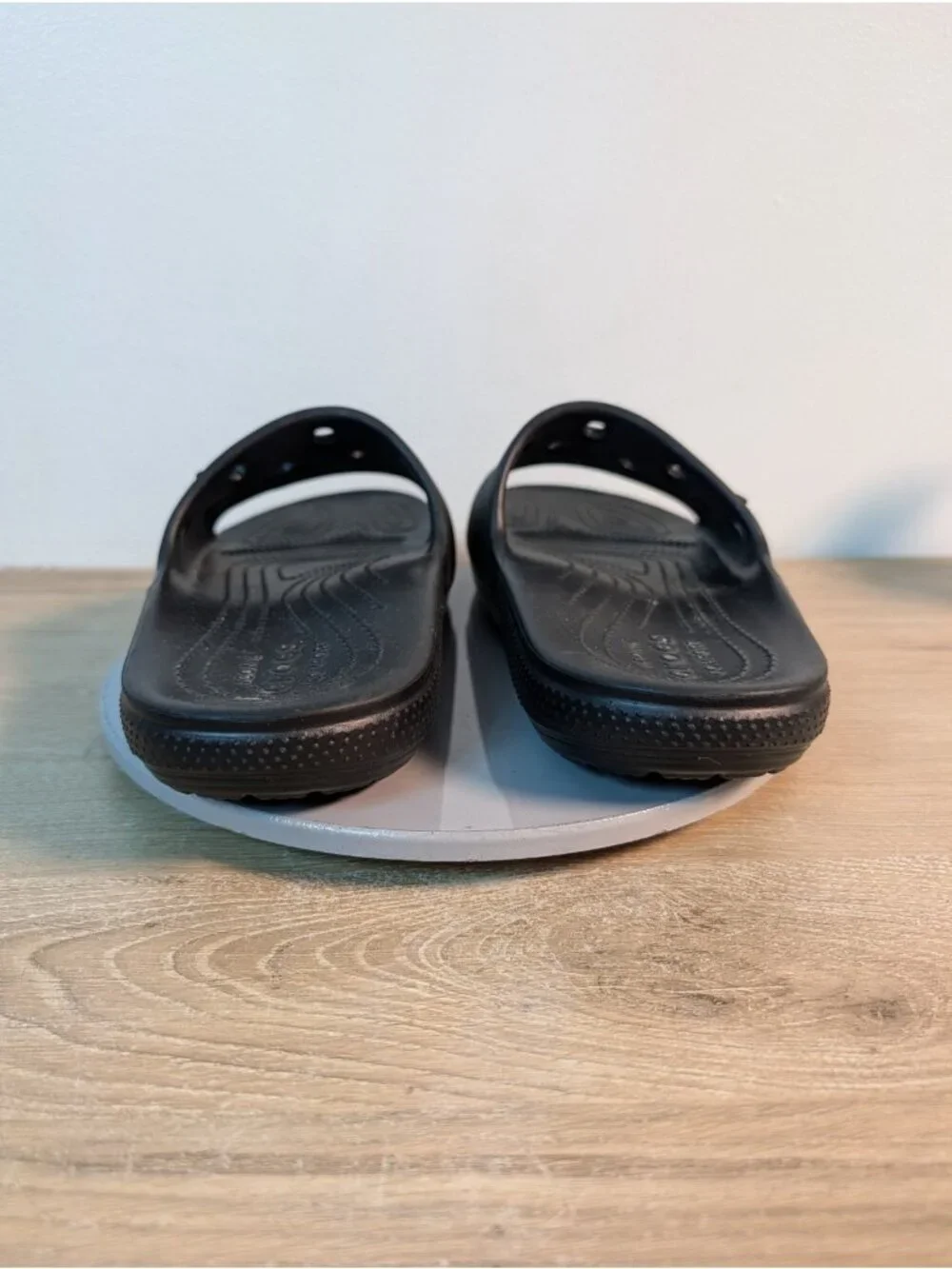 Crocs Classic Slide Sandals Black Lightweight Shoes Size Mens 12 Comfort